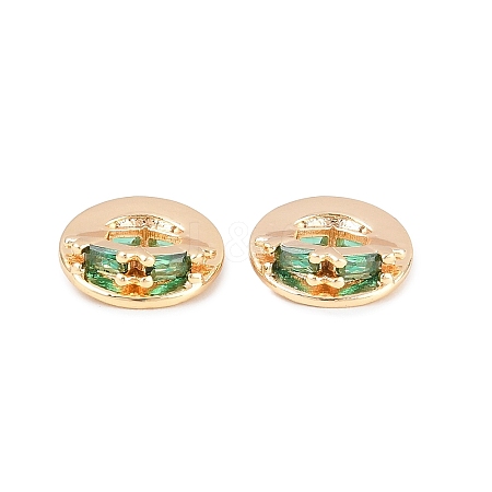 Brass Micro Pave Cubic Zirconia Pendants KK-L261-17G-03-1