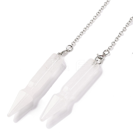 Natural Quartz Crystal Pointed Dowsing Pendulums G-Q184-04E-P-1