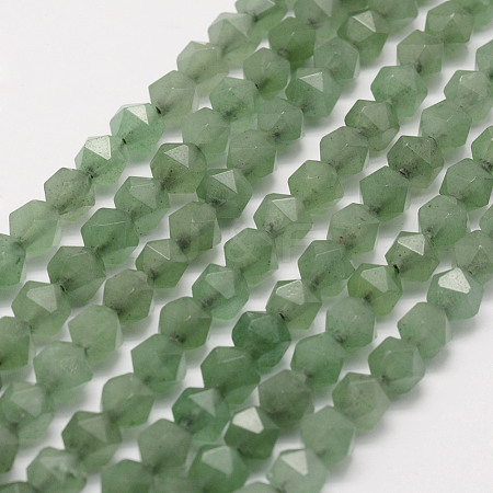 Natural Green Aventurine Beads Strands G-F523-02-6mm-1