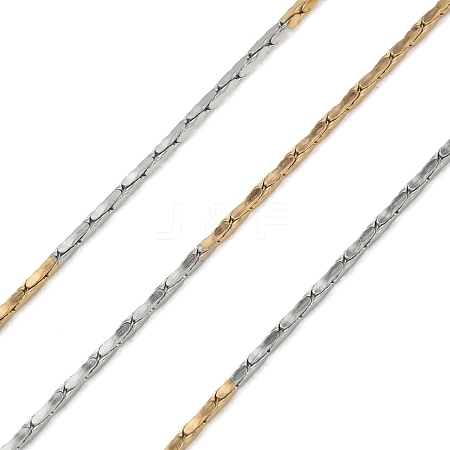 Two Tone 304 Stainless Steel Boston Link Chains CHS-G050-03GP-1