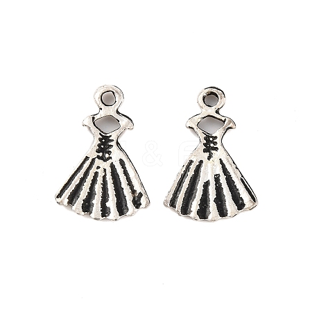 Tibetan Style Dress Alloy Pendants PALLOY-P079-01-1