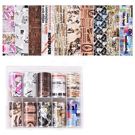 Transfer Foil Nail Stickers Set MRMJ-R077-001-1