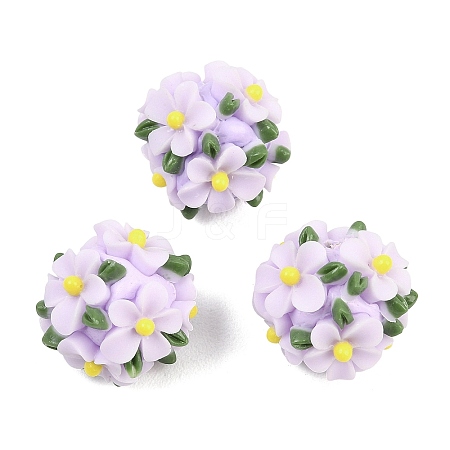 Handmade Polymer Clay Beads CLAY-H009-02E-1