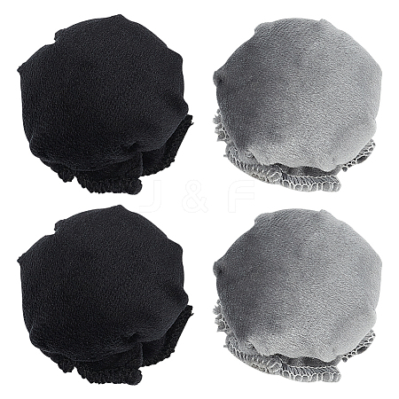 4Pcs 2 Colors Polyester Door Handle Covers AJEW-FG0003-88-1