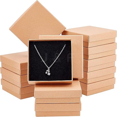 Kraft Paper Jewelry Boxes LS-CON-WH0080-33B-1