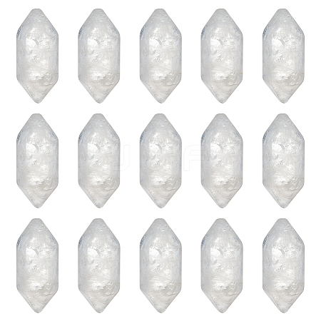 Olycraft Faceted No Hole Natural Quartz Crystal Rock Crystal Healing Stones G-OC0003-53-1