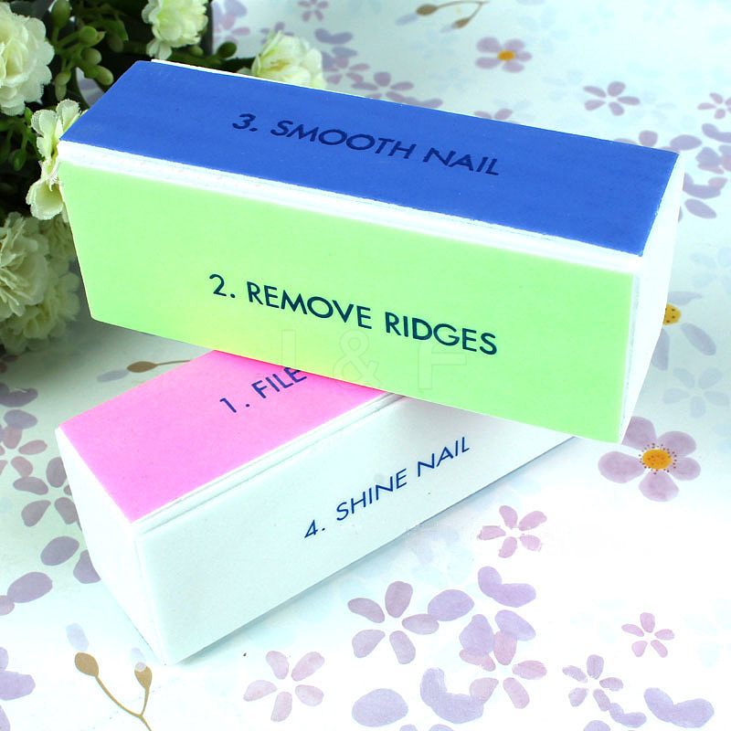 Wholesale Four-sided Sponge Sanding Nail File Buffer Block ...